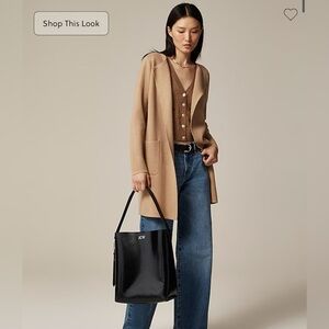 J.Crew Juliette Collarless Sweater-Blazer